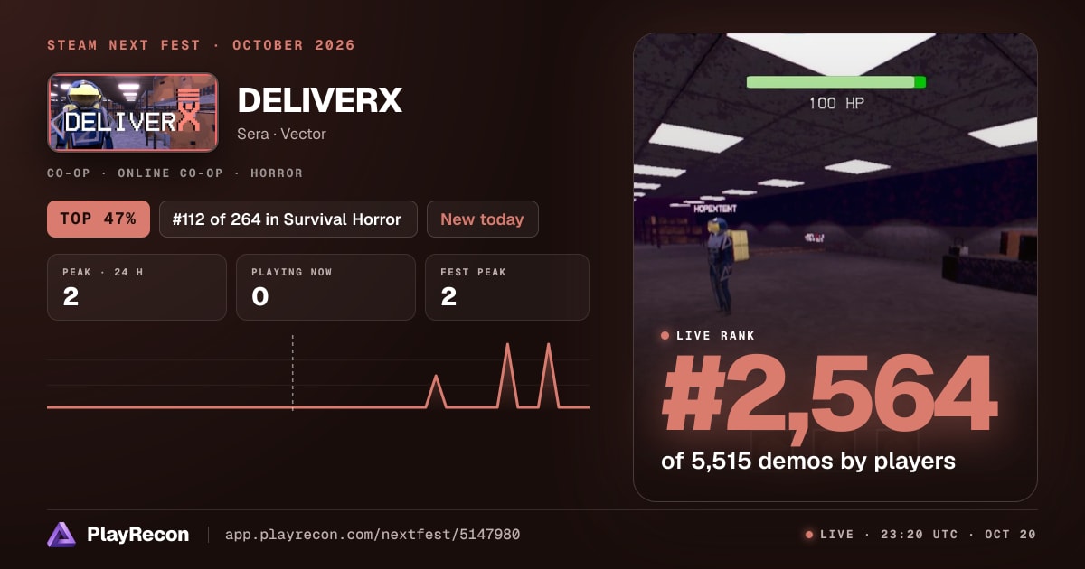 DELIVERX in Steam Next Fest