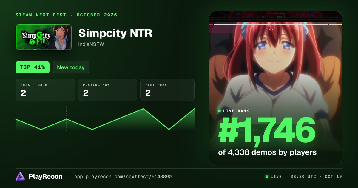 Simpcity NTR au Steam Next Fest