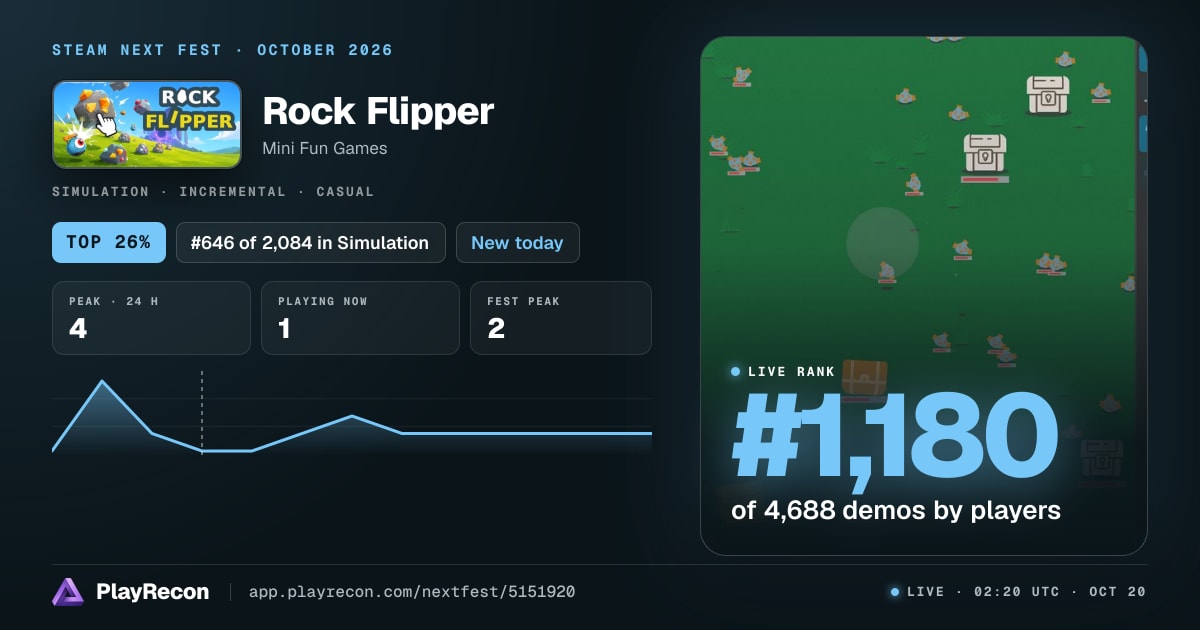 Rock Flipper au Steam Next Fest