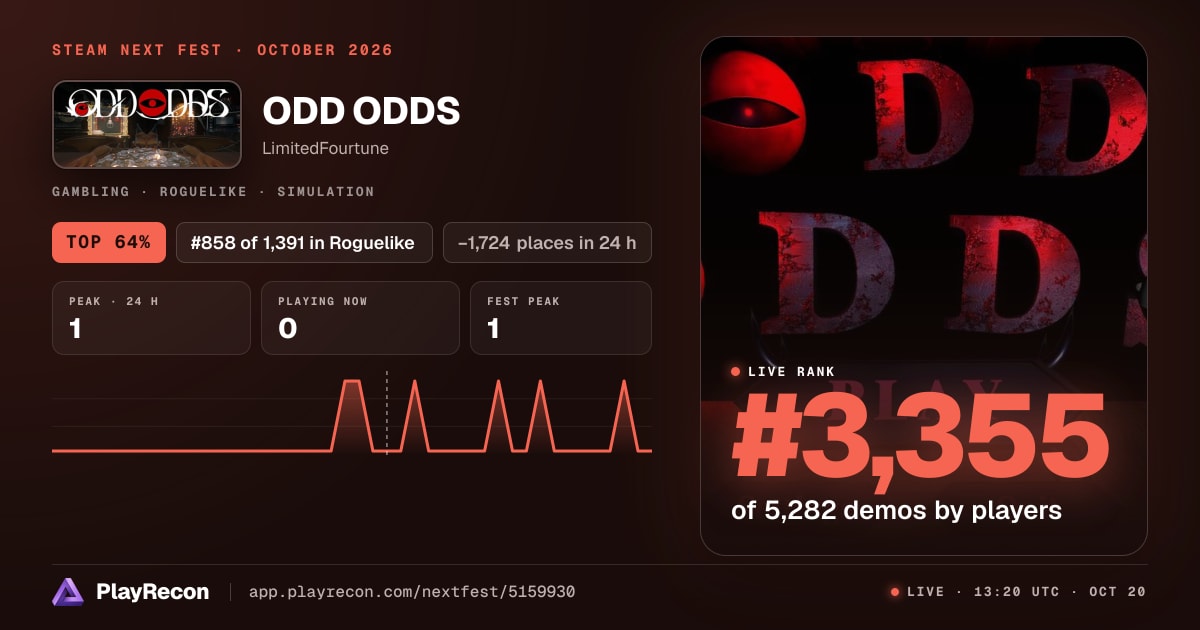 ODD ODDS in Steam Next Fest