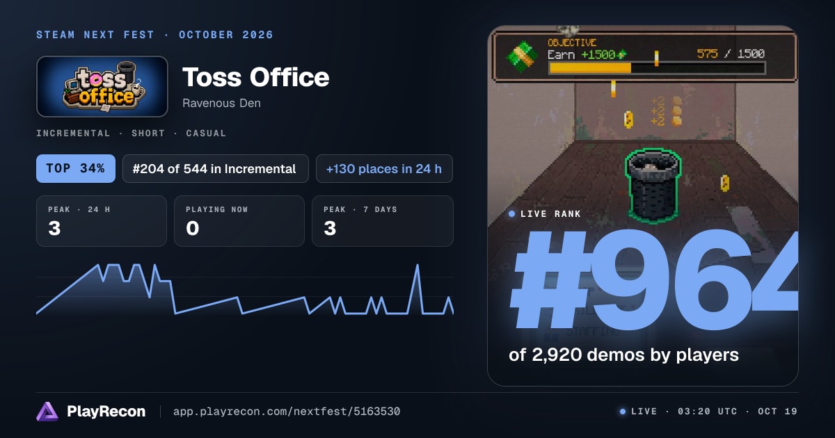 Toss Office in Steam Next Fest