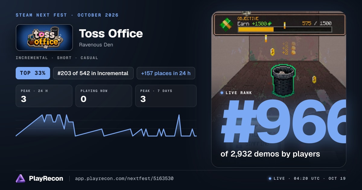 Toss Office на Steam Next Fest
