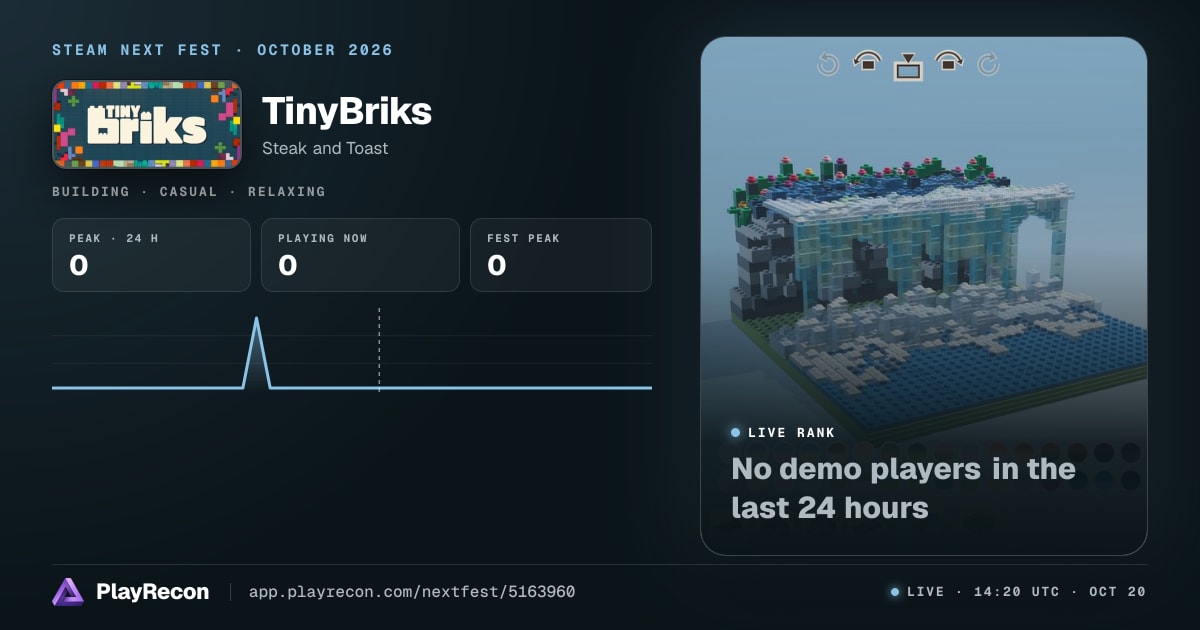TinyBriks на Steam Next Fest