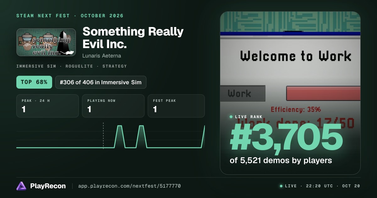Something Really Evil Inc. im Steam Next Fest