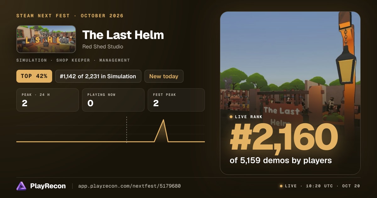 The Last Helm im Steam Next Fest