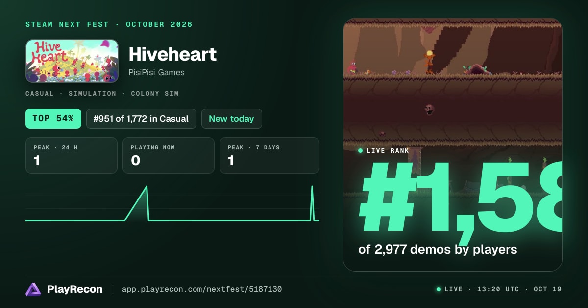 Hiveheart in Steam Next Fest