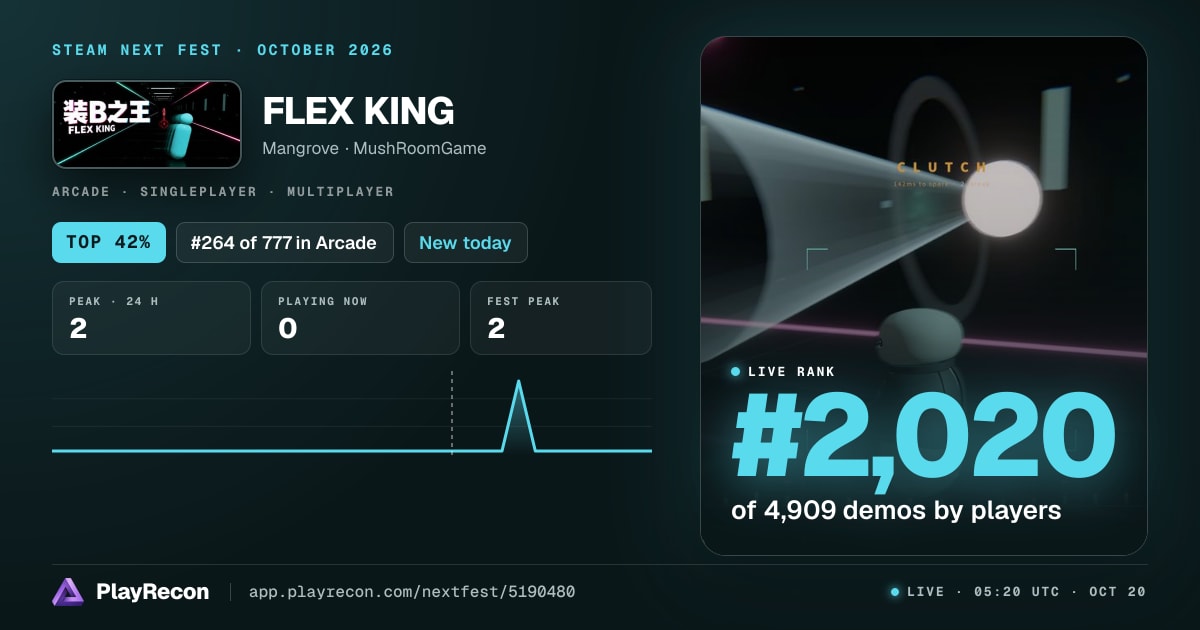 FLEX KING allo Steam Next Fest