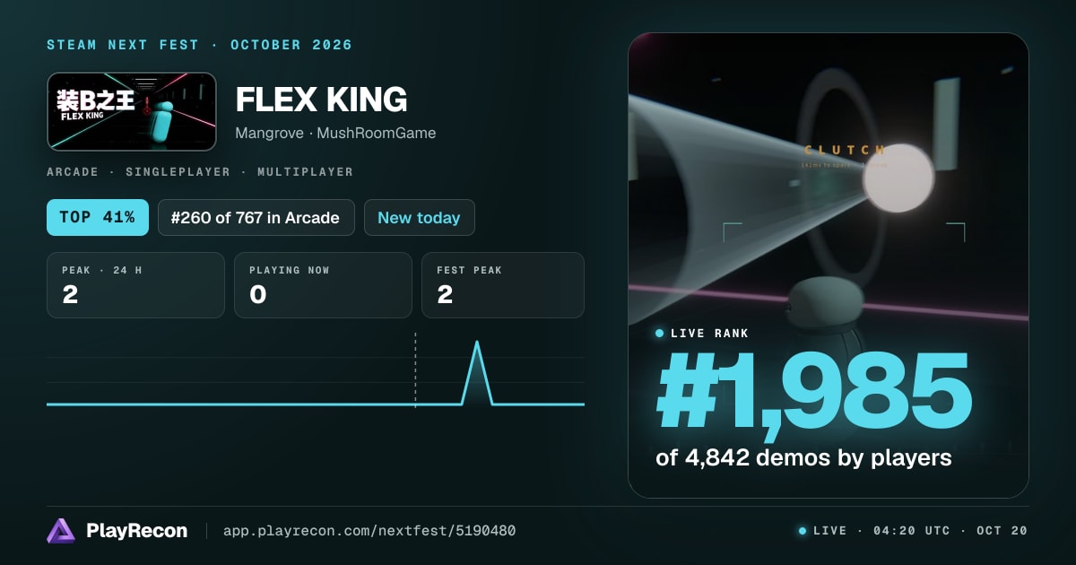 FLEX KING au Steam Next Fest