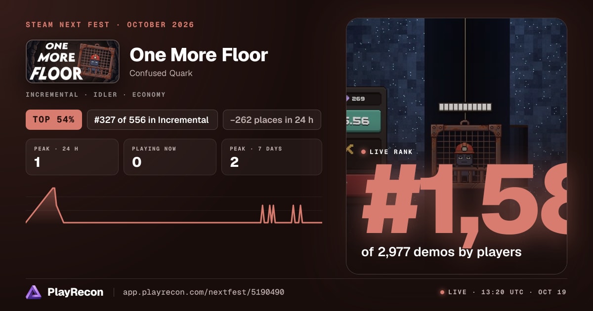 One More Floor in Steam Next Fest