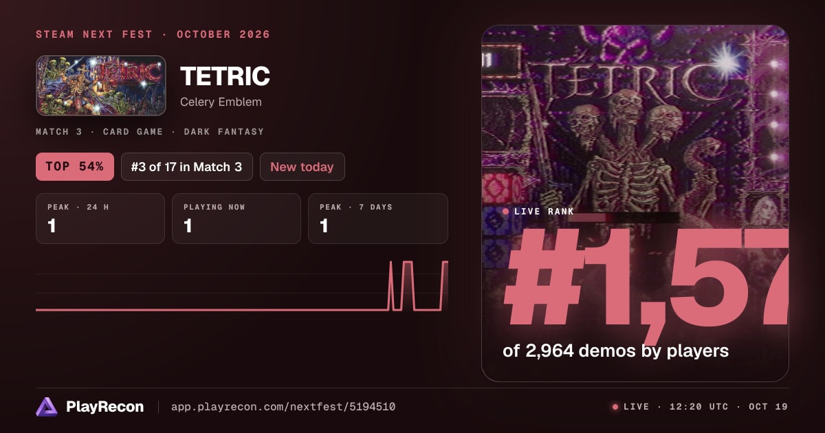 TETRIC на Steam Next Fest