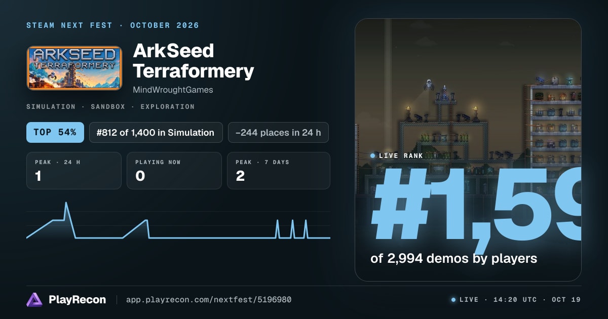 ArkSeed Terraformery in Steam Next Fest