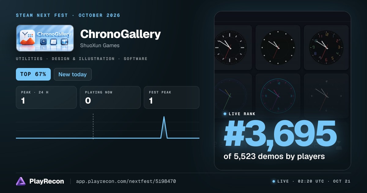 ChronoGallery in Steam Next Fest