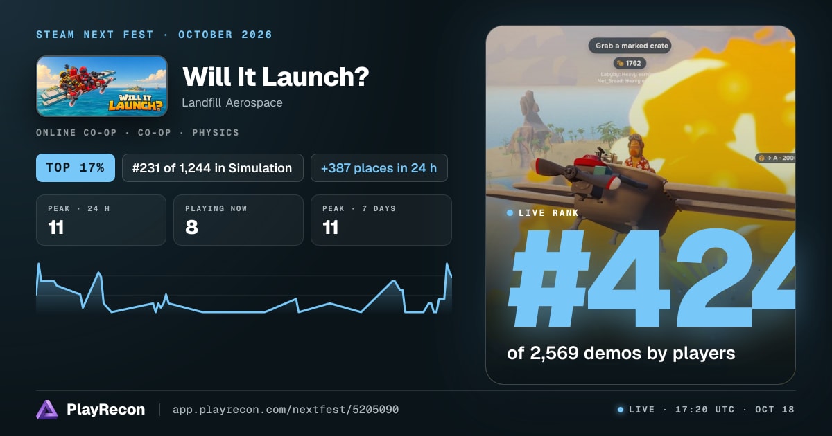 Will It Launch? in Steam Next Fest