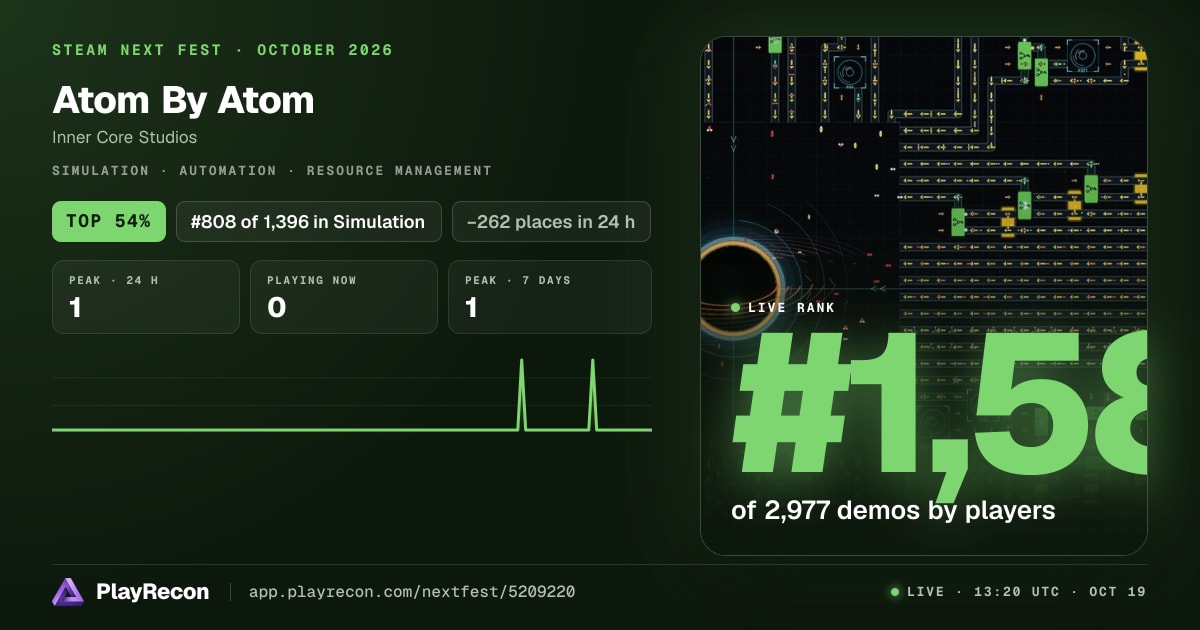 Atom By Atom im Steam Next Fest
