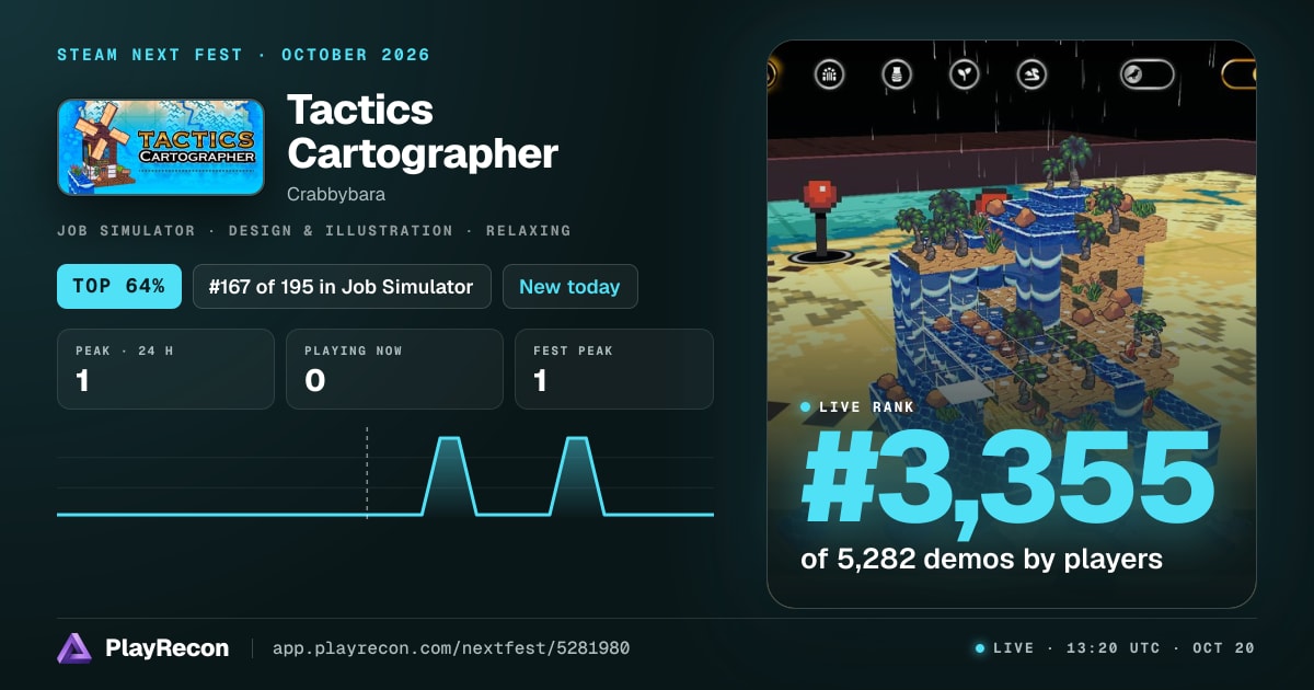 Tactics Cartographer en el Steam Next Fest