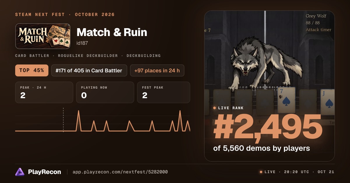 Match & Ruin im Steam Next Fest