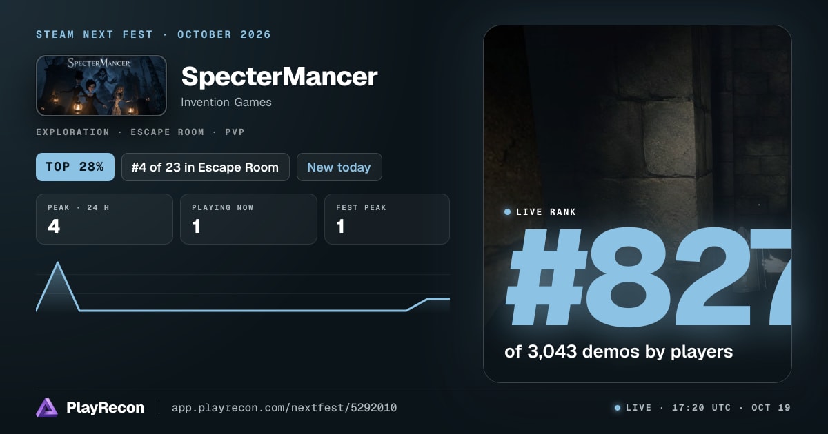 SpecterMancer in Steam Next Fest