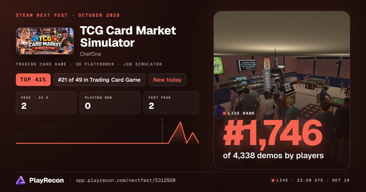 TCG Card Market Simulator im Steam Next Fest