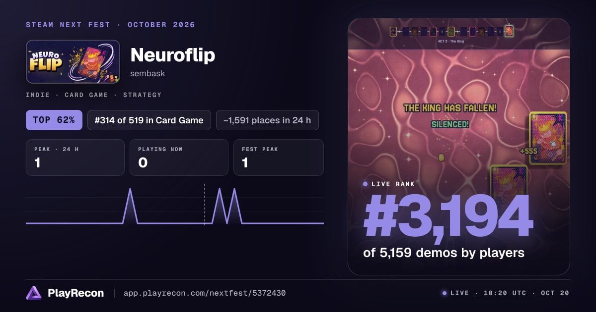 Neuroflip in Steam Next Fest