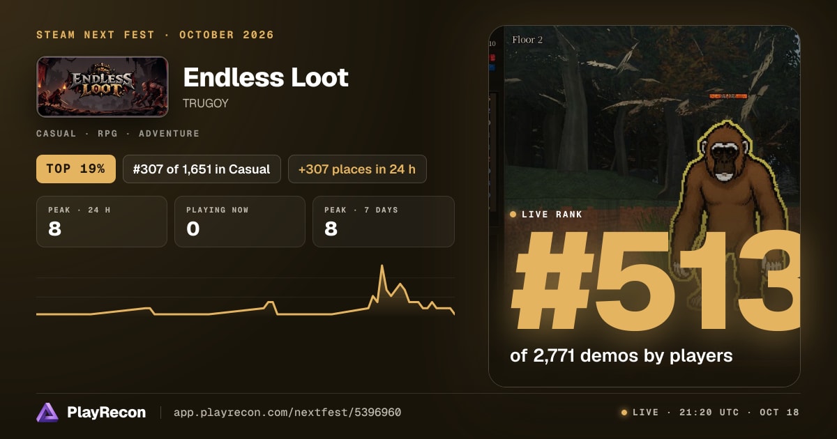 Endless Loot in Steam Next Fest