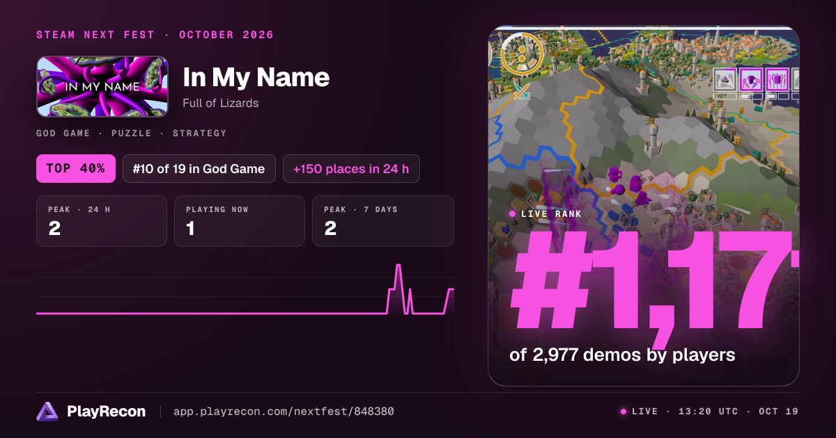In My Name im Steam Next Fest