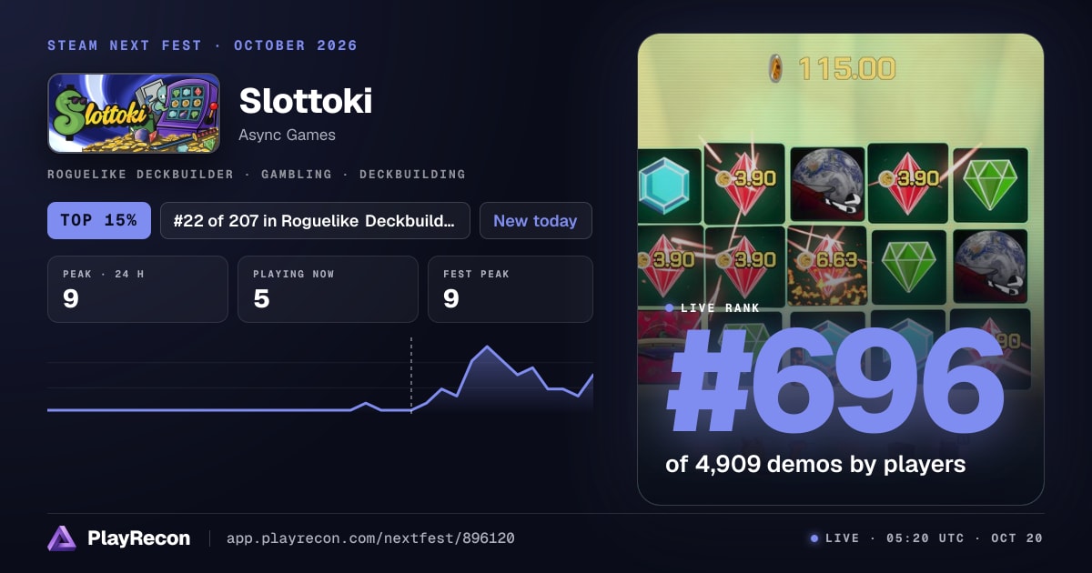 Slottoki на Steam Next Fest