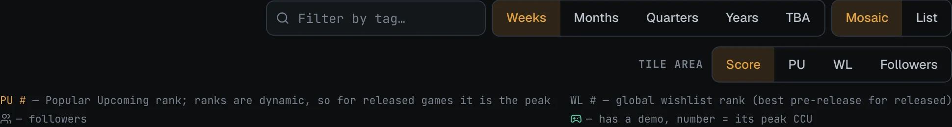 Calendar controls